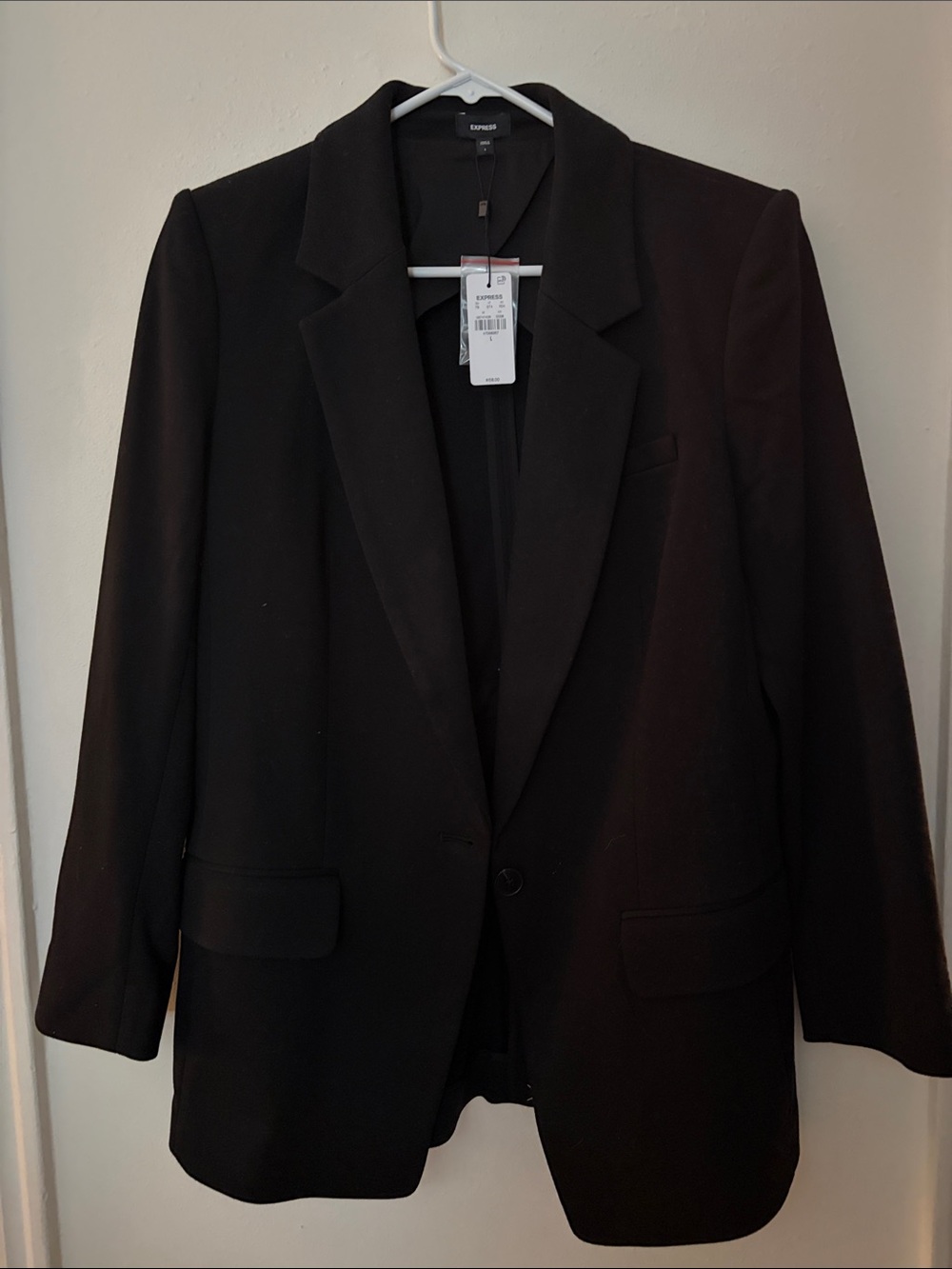 Express womens Black Classic Blazer with adjustable cinching on back
